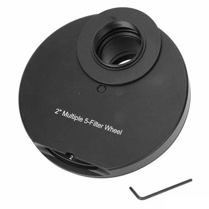 1.25" / 2"  Multiple 5-Filter/9-Filter Wheel Manual Filter Wheel for CCD Monochrome Cooled Cameras & Telescopes