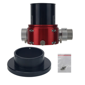 TeSeek (35mm/60mm Stroke) Jack Version 2-inch Toothed Dual-speed Astronomical Telescope Focuser with Adapter Ring