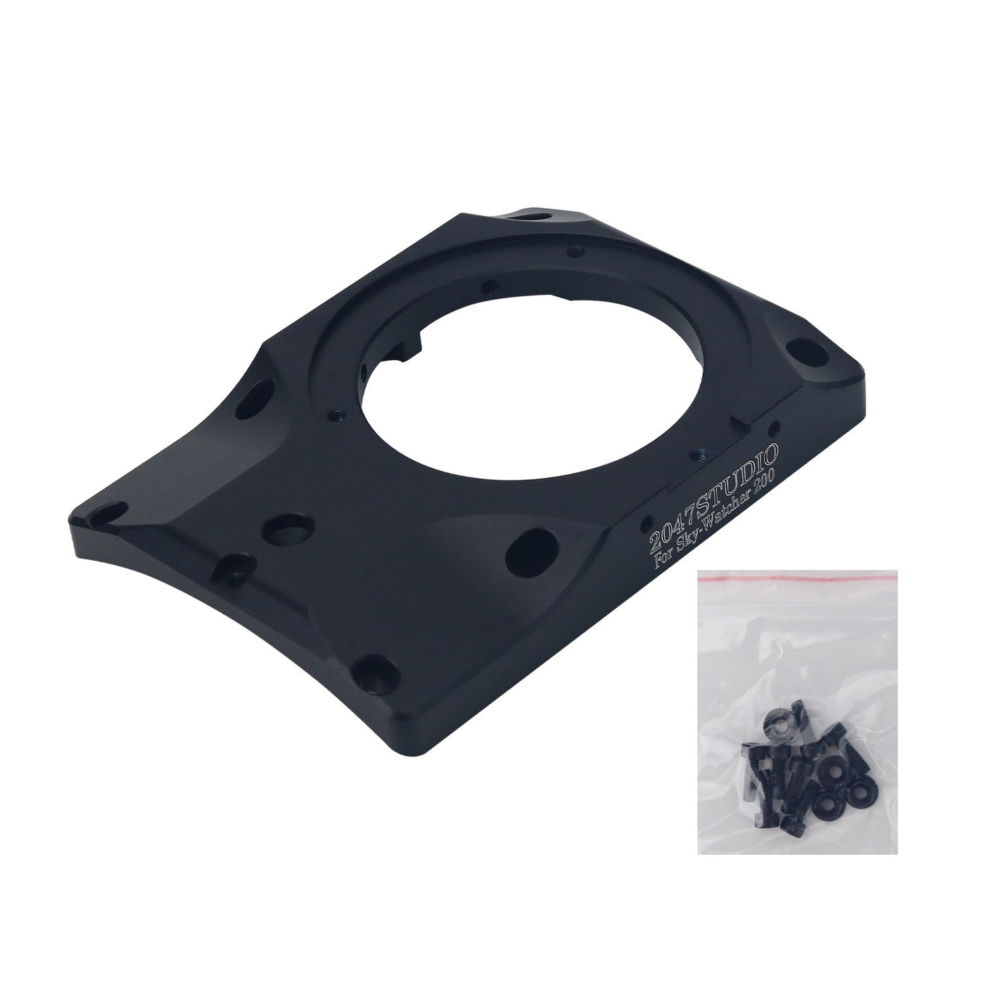 TeSeek Multifunctional Focusing Mount CNC Aluminum Alloy Focuser Mount for SkyWatcher 250mm F5 Newtonian Reflector Telescope