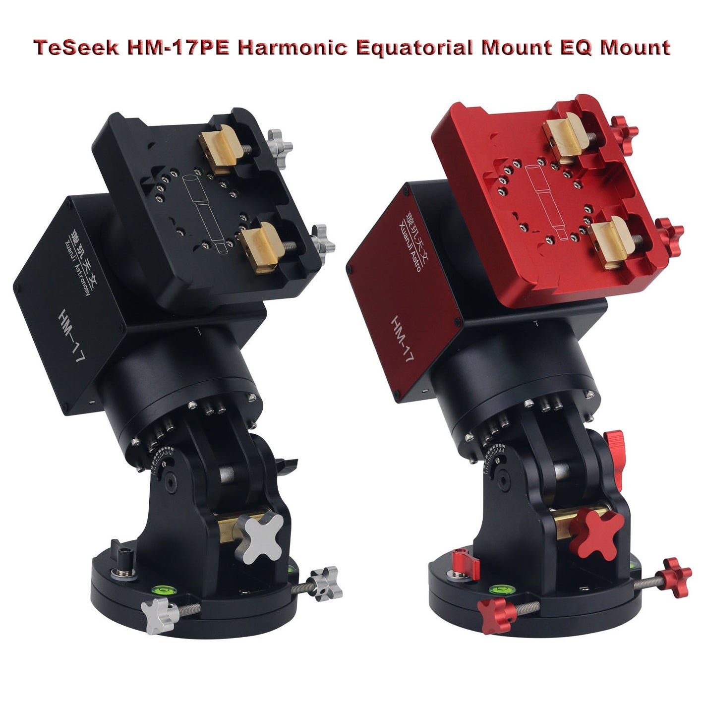 TeSeek HM-17PE Harmonic Equatorial Mount Set 18KG Load Capacity EQ Mount for Telescopes