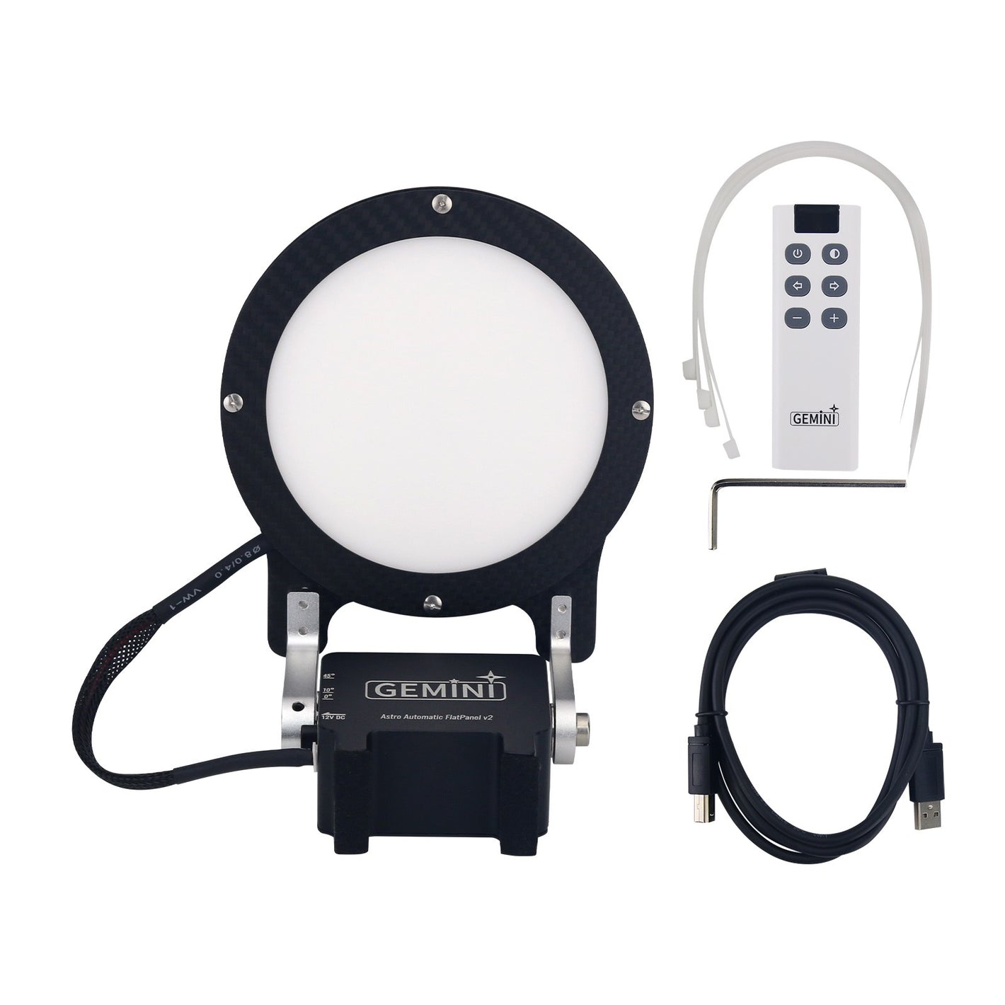 TeSeek 100mm-240mm Aperture Second Generation Astronomical Electric Flat Panel ASCOM Driving Carbon Fiber Electric Lens Cover