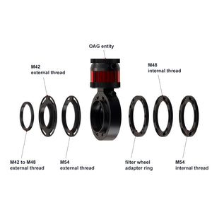 Astro Frog Professional Off-axis Guider M42/M48/M54 OAG Double Helix Focusing Astronomical Telescope Accessory