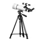TeSeek 40070 Astronomical Telescope 70mm Aperture 16X-40X Magnification Finderscope with 1.5X/3X Barlow Lens