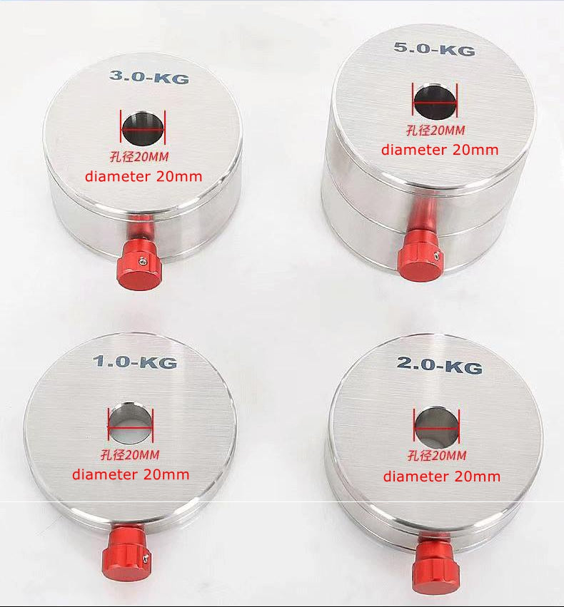 TeSeek 1KG/2KG/3KG/5KG High Quality 304 Stainless Steel Counterweight Equatorial Balance Weight for 20mm Counterweight Rod