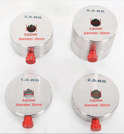 TeSeek 1KG/2KG/3KG/5KG High Quality 304 Stainless Steel Counterweight Equatorial Balance Weight for 20mm Counterweight Rod